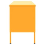 vidaXL Meuble TV Jaune moutarde 105x35x50 cm Acier