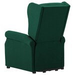 vidaXL Fauteuil Vert foncé Tissu