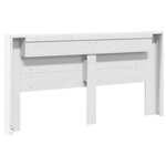 vidaXL Armoire tête de lit avec LED blanc 200x16 5x103 5 cm