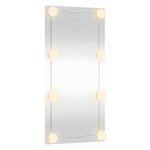 vidaXL Miroir mural avec lumières LED 30x60 cm verre rectangulaire