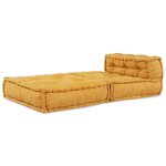 vidaXL Pouf modulaire jaune 70x70x54 tissu
