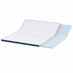 vidaXL Coussins de Matelas Blanc et bleu 180 x 200 cm