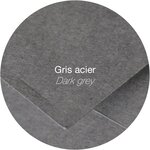 Paquet de 20 Enveloppes 125x138 gris acier Clairefontaine