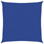 vidaXL Voile d'ombrage 160 g/m² carré bleu 3 6x3 6 m PEHD