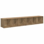 vidaXL Ensemble meuble TV 2 Pièces Chêne artisanal 37 x 35 x 107cm