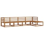 vidaXL Ensemble de canapés d'extérieur 5 pc Naturel