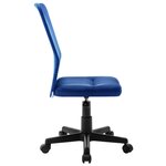 Chaise fauteuil siège de bureau informatique étude 44 x 52 x 100 cm tissu en maille bleu 02_0023988