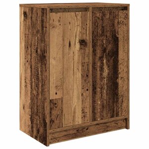 vidaXL Armoire à chaussures vieux bois 57x34x76 cm bois d'ingénierie