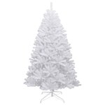 vidaXL Sapin de Noël artificiel à charnières avec neige floquée 240 cm
