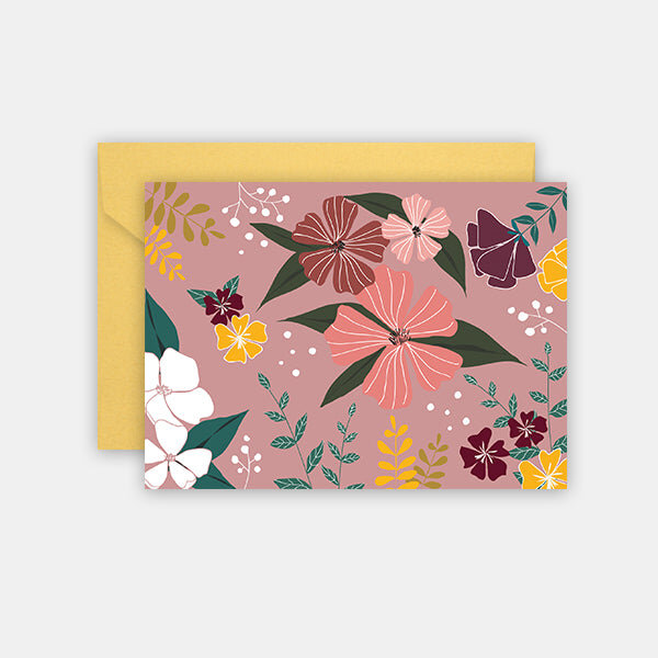 Carte pour dire un mot - vintage blossom