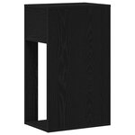 vidaXL Support de tour d'ordinateur avec tiroir noir 30x44x74 cm