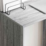 vidaXL Bureau Gris Sonoma 78 5 x 37 x 154 5 cm Bois d'ingénierie