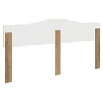 vidaXL Tête de lit Chêne artisanal 200 cm Bois d'ingénierie