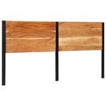 vidaXL Tête de lit 200 cm bois massif d'acacia et fer
