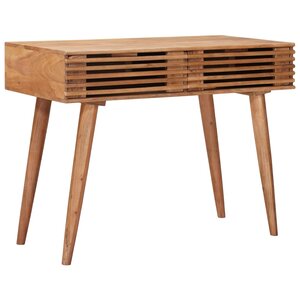 vidaXL Bureau Fait Main Marron Teck Bois d'Acacia Massif