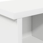 vidaXL Porte-manteau mural Blanc 75 x 16 x 26 cm Bois d'ingénierie