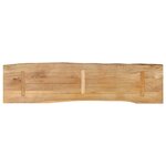 vidaXL Dessus de table 180x40x3 8 cm bord vivant bois massif manguier