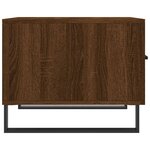 vidaXL Tables basses 2 Pièces chêne marron 50x50x40 cm bois d'ingénierie