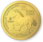 Pièce de monnaie en Or 15 Cents g 3.11 (1/10 oz) Millésime 2024 Gold Strike CARTHUSIAN HORSE