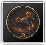 Pièce de monnaie en Argent 1 Dollar g 31.1 (1 oz) Millésime 2026 Five Horses Of Fire CHAOS