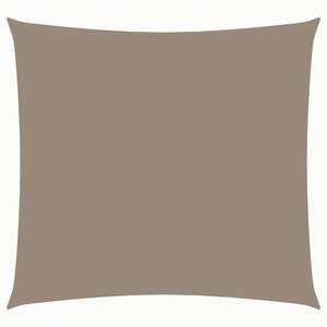 vidaXL Voile de parasol tissu oxford carré 3x3 m taupe