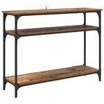 vidaXL Table console Bois Ancien 100 x 29 x 75 cm Bois d'ingénierie