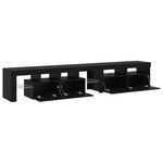 vidaXL Meubles TV 2 Pièces Chêne noir 290 x 36.5 x 40 cm
