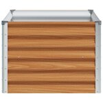 vidaXL Jardinière surélevée 98 x 50 x 36 cm Acier galvanisé