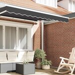 vidaXL Cordon d'auvent Anthracite 580 x 20 cm Toile