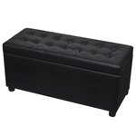 Pouf de rangement cuir synthétique 87 5 x 36 x 41 cm noir 02_0021240