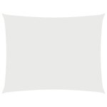 vidaXL Voile de parasol tissu oxford rectangulaire 2x3 5 m blanc