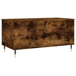 vidaXL Table basse Chêne fumé 90x44 5x45 cm Bois d'ingénierie