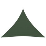 vidaXL Voile d'ombrage 160 g/m² Vert foncé 3x3x3 m PEHD