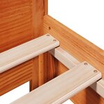 vidaXL Cadre de lit sans matelas cire marron 90x200 cm bois pin massif