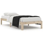 vidaXL Cadre de lit Bois de pin massif 90x200 cm