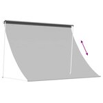 vidaXL Auvent Gris clair 150 x 150 cm