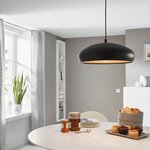 Eglo lampe suspendue mogano 1 noir/cuivre 94605
