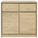vidaXL Buffet SAUDA chêne 80x43x75 5 cm bois massif de pin