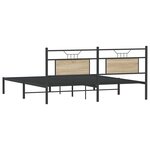 vidaXL Cadre de lit sans matelas chêne sonoma 183x203 cm