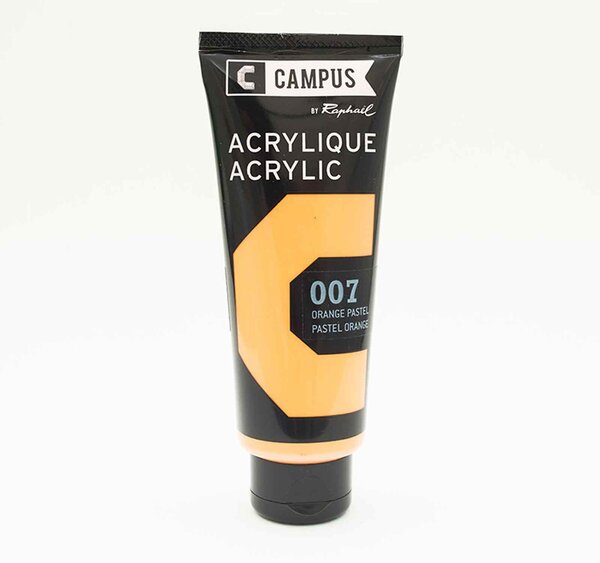 Peinture acrylique 100 ml - Orange pastel n°007