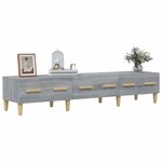 vidaXL Meuble TV Sonoma gris 150x34 5x30 cm Bois d'ingénierie