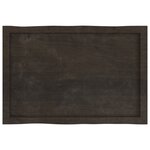vidaXL Dessus de table bois massif traité bordure assortie