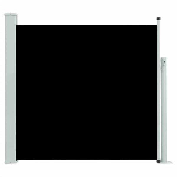 vidaXL Auvent latéral rétractable de patio 170x300 cm Noir