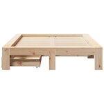 vidaXL Cadre de lit sans matelas 135x190 cm bois de pin massif