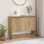 vidaXL Buffet Chêne artisanal 97 x 29 x 75 cm Bois d'ingénierie
