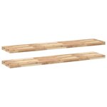 vidaXL Étagères flottantes 2 Pièces 160x30x4 cm acacia massif non traité