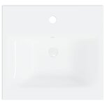 vidaXL Ensemble de meubles de salle de bain Blanc Aggloméré