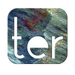 Numéro TER - Numéro adhésif pour boîtes aux lettres- Pierre véritable 50 mm  LAVE