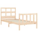 vidaXL Cadre de lit sans matelas 90x200 cm bois de pin massif