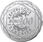 Snoopy Monnaie de 100€ Argent